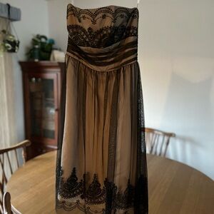 Elegant Black Strapless Dress